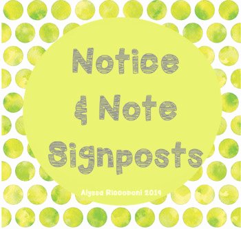Notice and Note Signposts Worksheet Elegant Notice and Note Signposts by toolkits for All