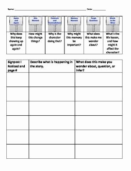 Notice and Note Signposts Worksheet Unique 23 Best Images About Notice and Note On Pinterest