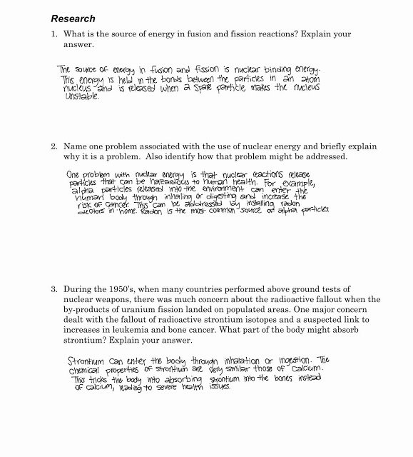 Nuclear Chemistry Worksheet Answer Key Elegant tom Schoderbek Chemistry Nuclear Fission and Fusion Worksheet