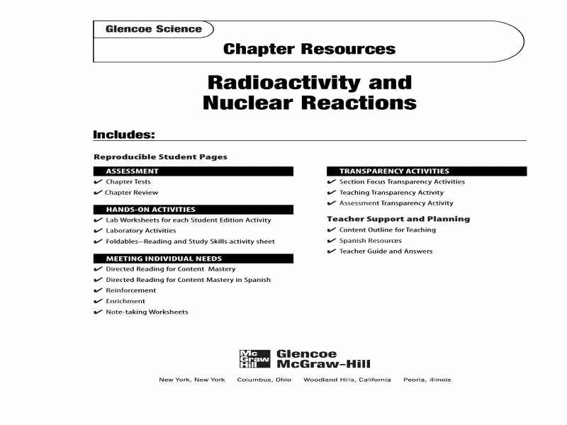 Nuclear Decay Worksheet Answer Key New Nuclear Decay Worksheet Answers