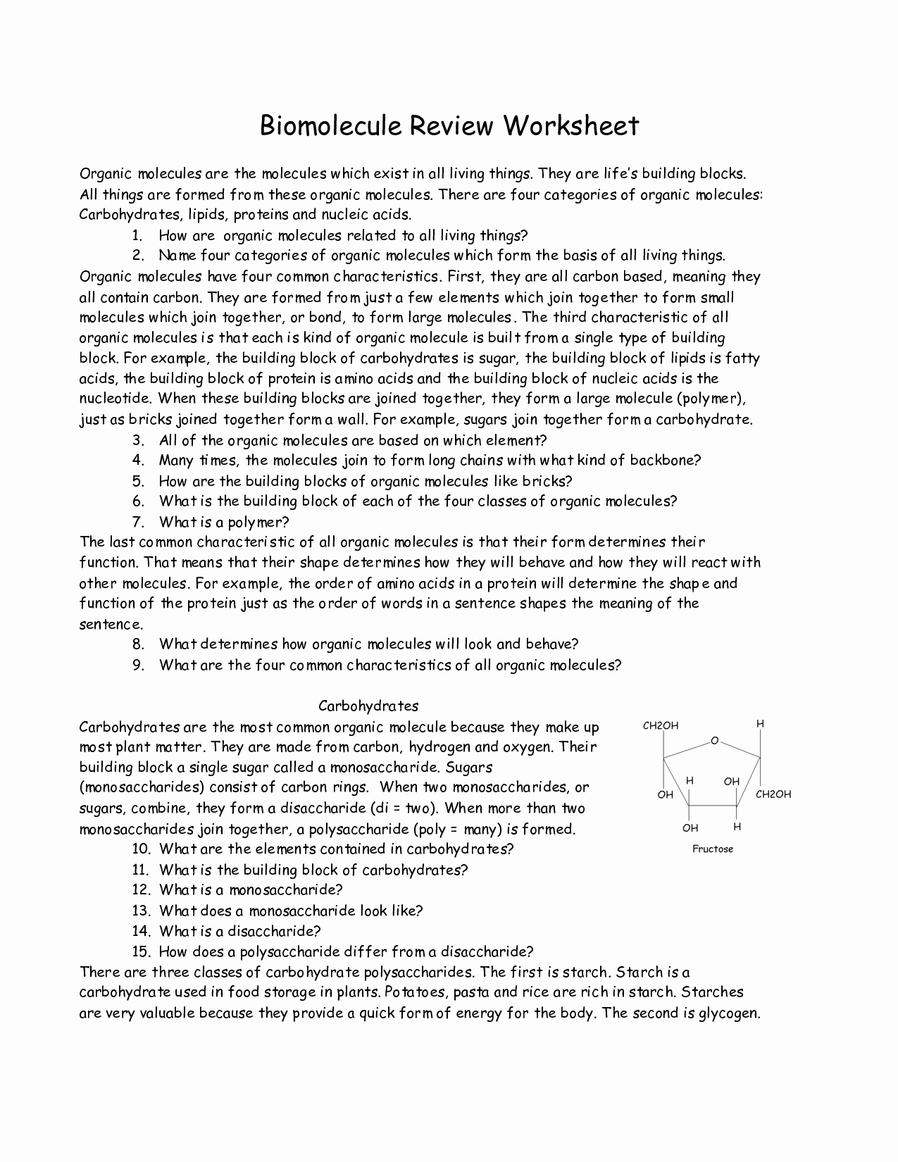 Nucleic Acids Worksheet Answers Unique 16 Best Of Protein Biology Worksheet Protein