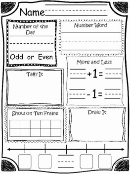 Number Of the Day Worksheet Luxury Kindergarten Number Of the Day
