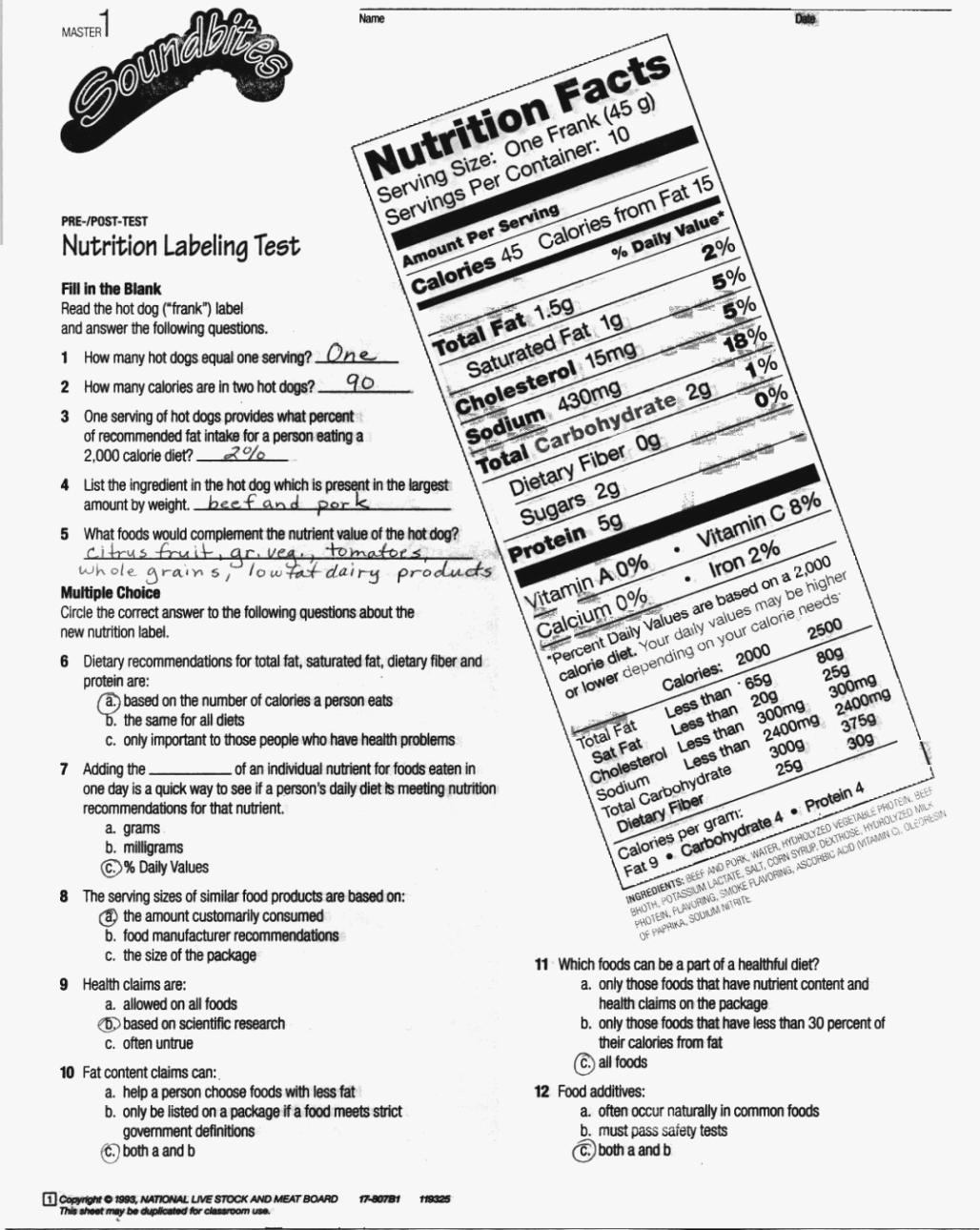 Nutrition Label Worksheet Answers Inspirational Nutrition Label Worksheet Answer Key Pdf – Blog Dandk