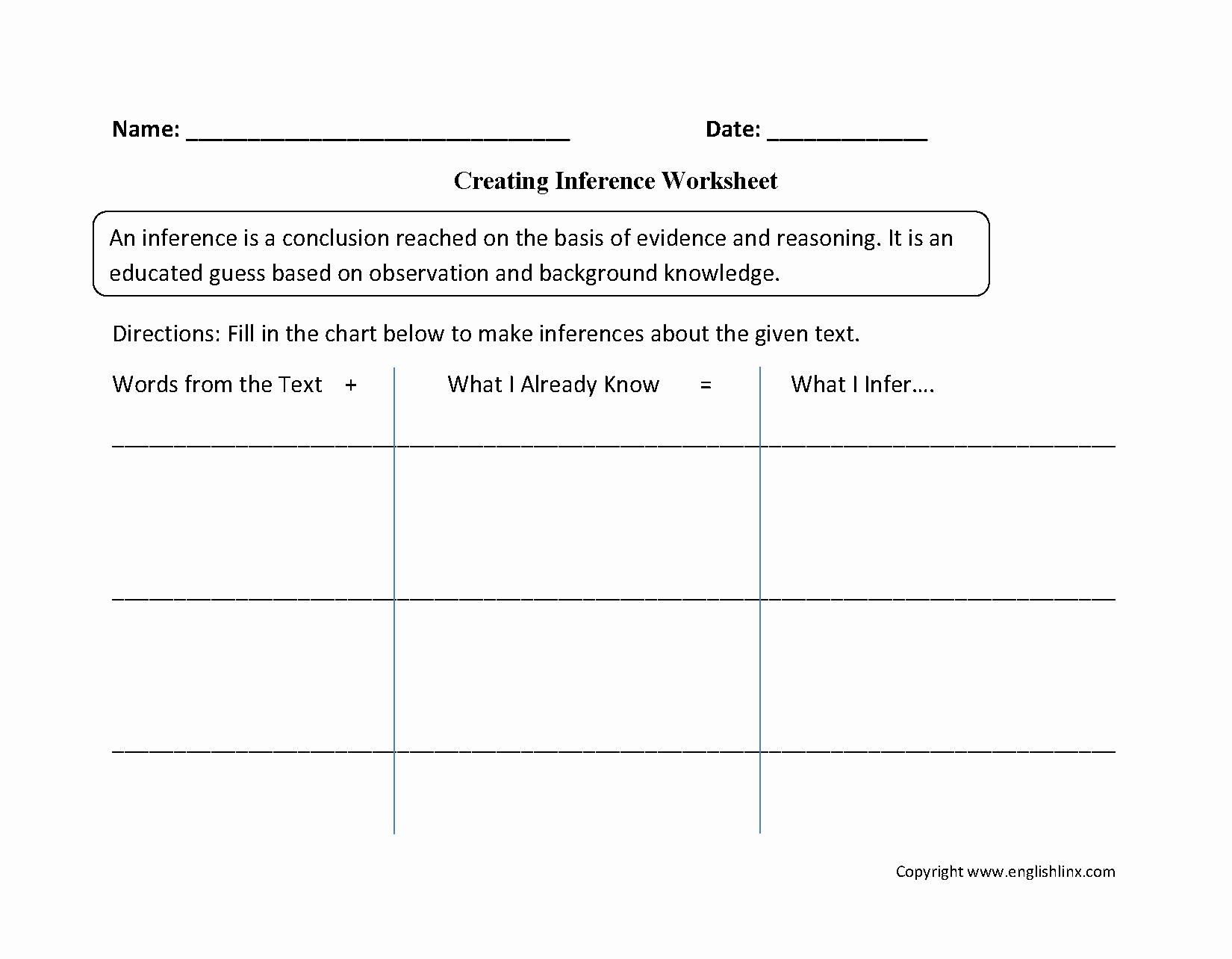 Observation and Inference Worksheet Elegant Creating Inference Worksheets