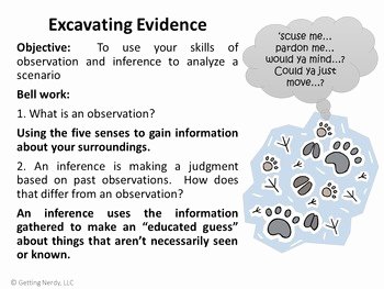 Observation and Inference Worksheet New Observation &amp; Inference Interactive Notebook Activity with