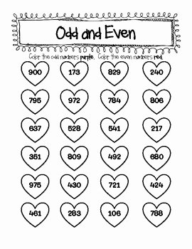 Odd and even Numbers Worksheet Unique Odd and even Freebie by Jamie Rector