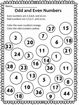Odds and even Worksheet Awesome Free Odd and even Numbers by Linda S Learning Center