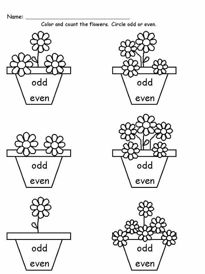 Odds and even Worksheet Best Of Easy Odd and even Worksheets for Kids