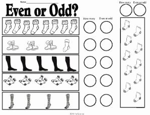 Odds and even Worksheet Inspirational Math Worksheet even &amp; Odd socks