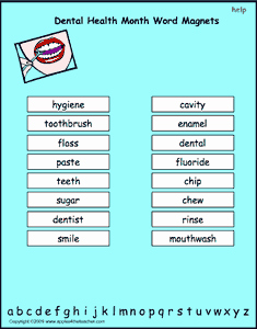 Ohm&amp;#039;s Law Worksheet Answers Fresh Dental Health Month Vocabulary Words Interactive Word