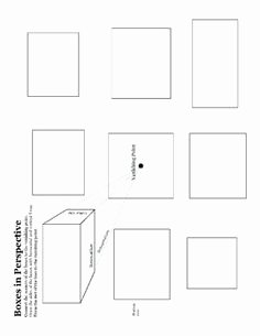 One Point Perspective Worksheet Elegant This Perspective Grid Paper is formatted with Two Points
