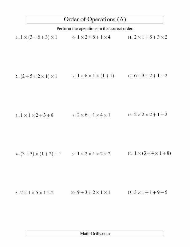 Operations with Integers Worksheet Pdf Awesome order Of Operations Worksheet Integers order Of