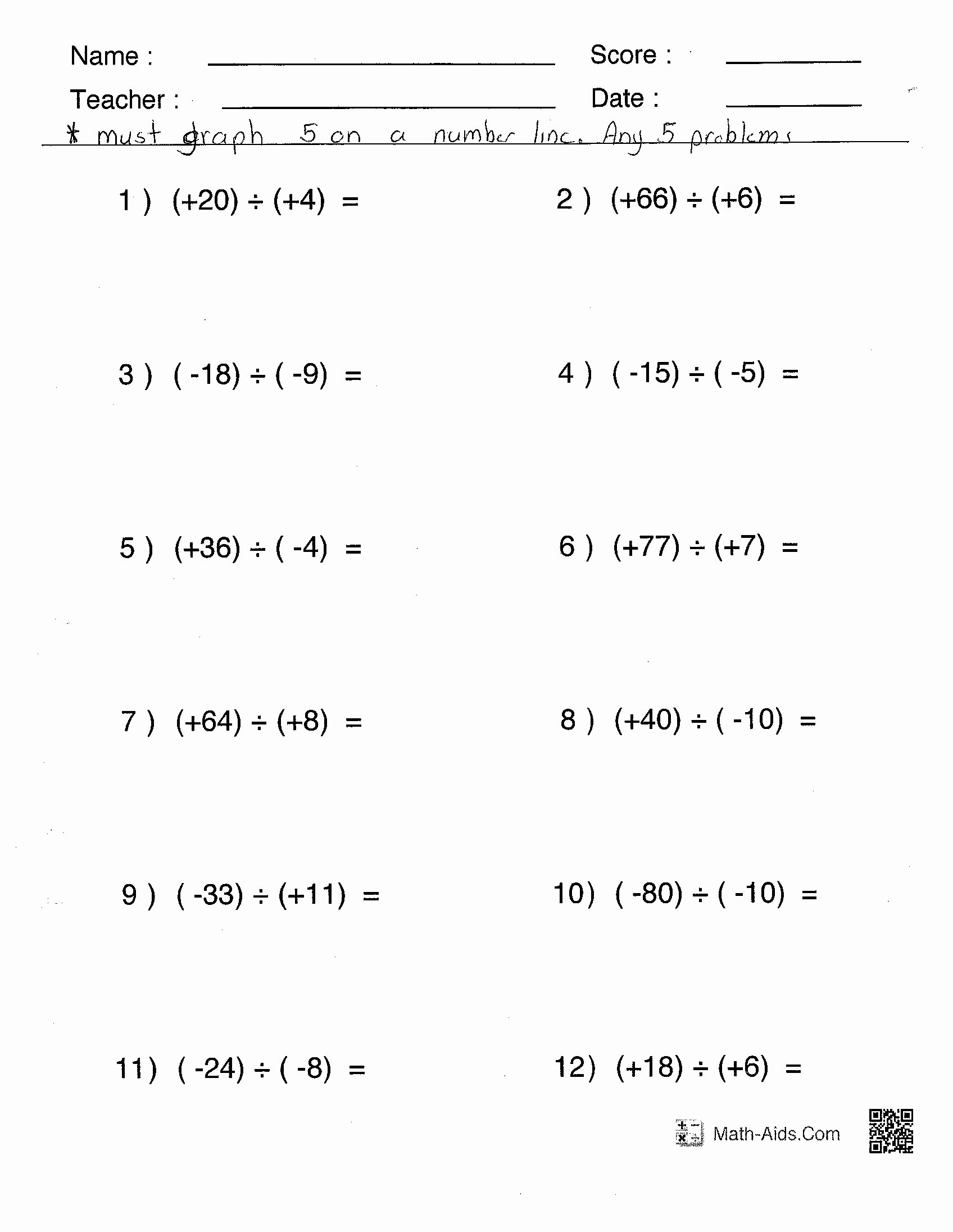 Operations with Integers Worksheet Pdf Lovely Operations with Integers Worksheet Pdf the Best Worksheets