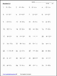 Operations with Integers Worksheet Pdf Luxury Mixed Operations with Integers Worksheets
