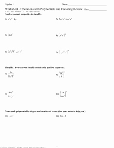 Operations with Polynomials Worksheet New Add Subtract Multiply Divide Rational Numbers