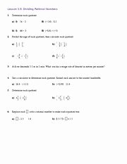 Operations with Rational Numbers Worksheet New Math 9 orders Of Operations with Rational Numbers