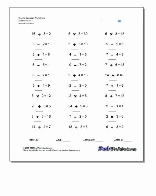 Operations with Rational Numbers Worksheet New Operations Worksheets