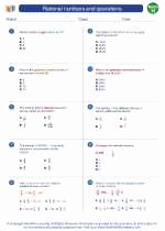 Operations with Rational Numbers Worksheet New Rational Numbers and Operations Mathematics Worksheets