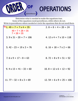 Order Of Operations Puzzle Worksheet Fresh order Of Operations Puzzle 2 Worksheet