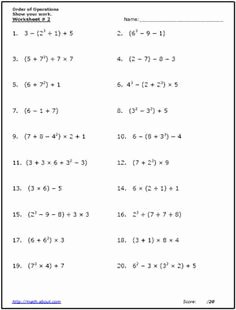 Order Of Operations Puzzle Worksheet Luxury 12 Best Of order Operations Puzzle Worksheet