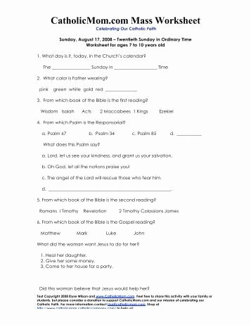 Order Of the Mass Worksheet Fresh Good Friday Worksheet Fill In the Blanks with A