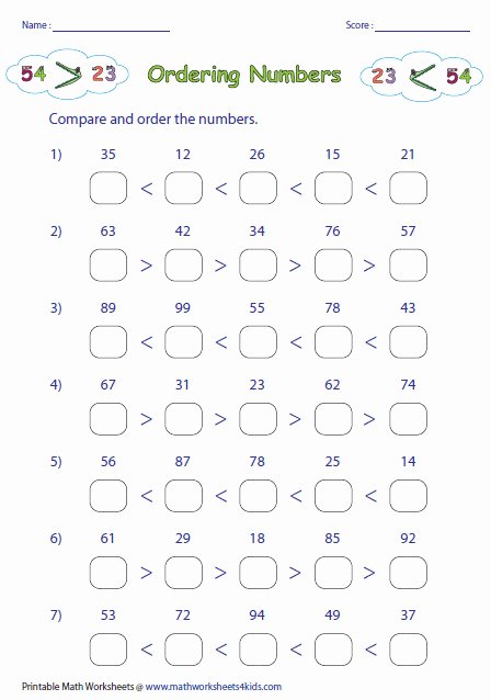 Ordering Rational Numbers Worksheet Awesome ordering Rational Numbers Worksheet