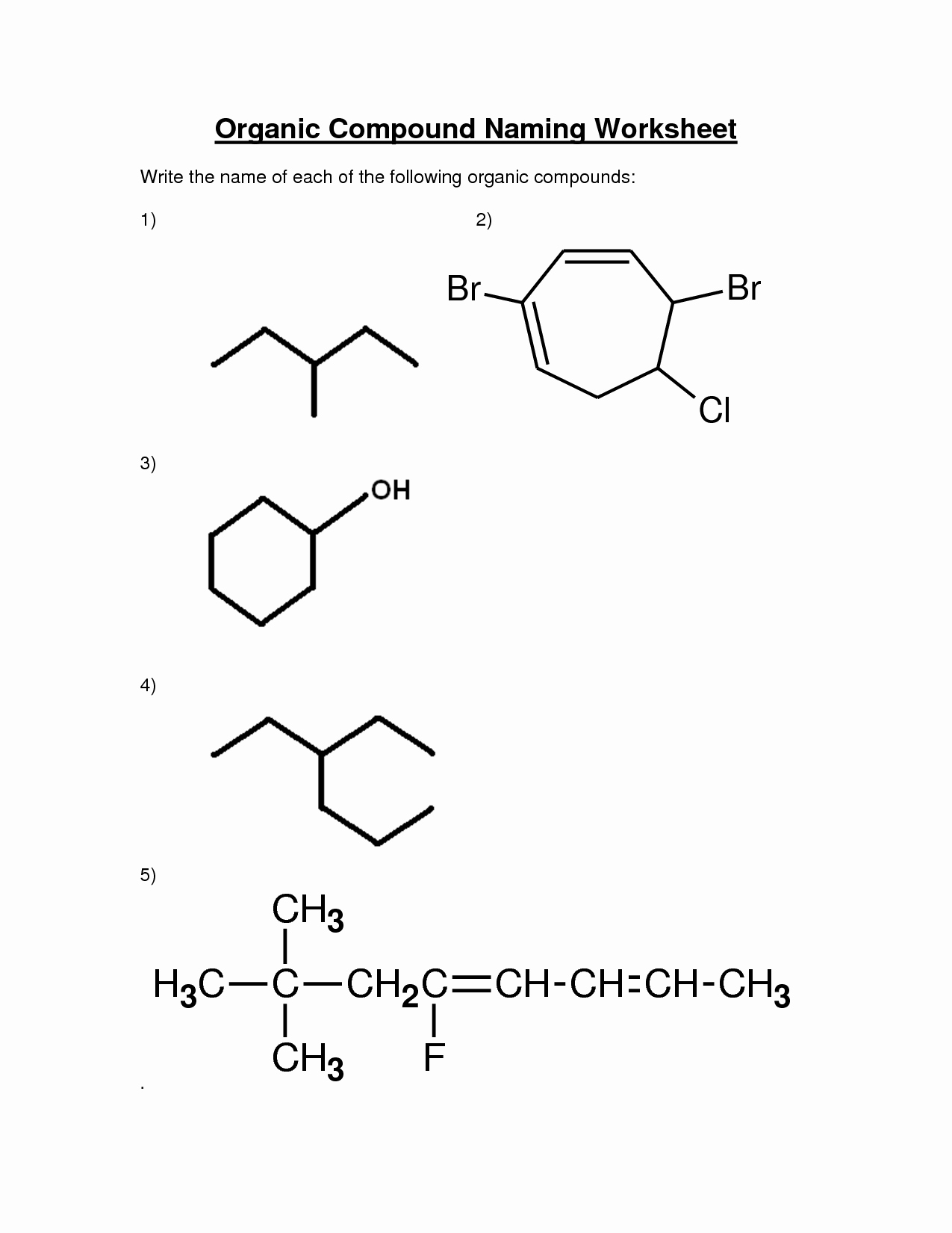 Organic Compounds Worksheet Answers Elegant 13 Best Of Worksheets Chemistry In Biology Prefix