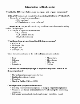 Organic Compounds Worksheet Answers Elegant organic Pounds Student Worksheet Answer Key Example