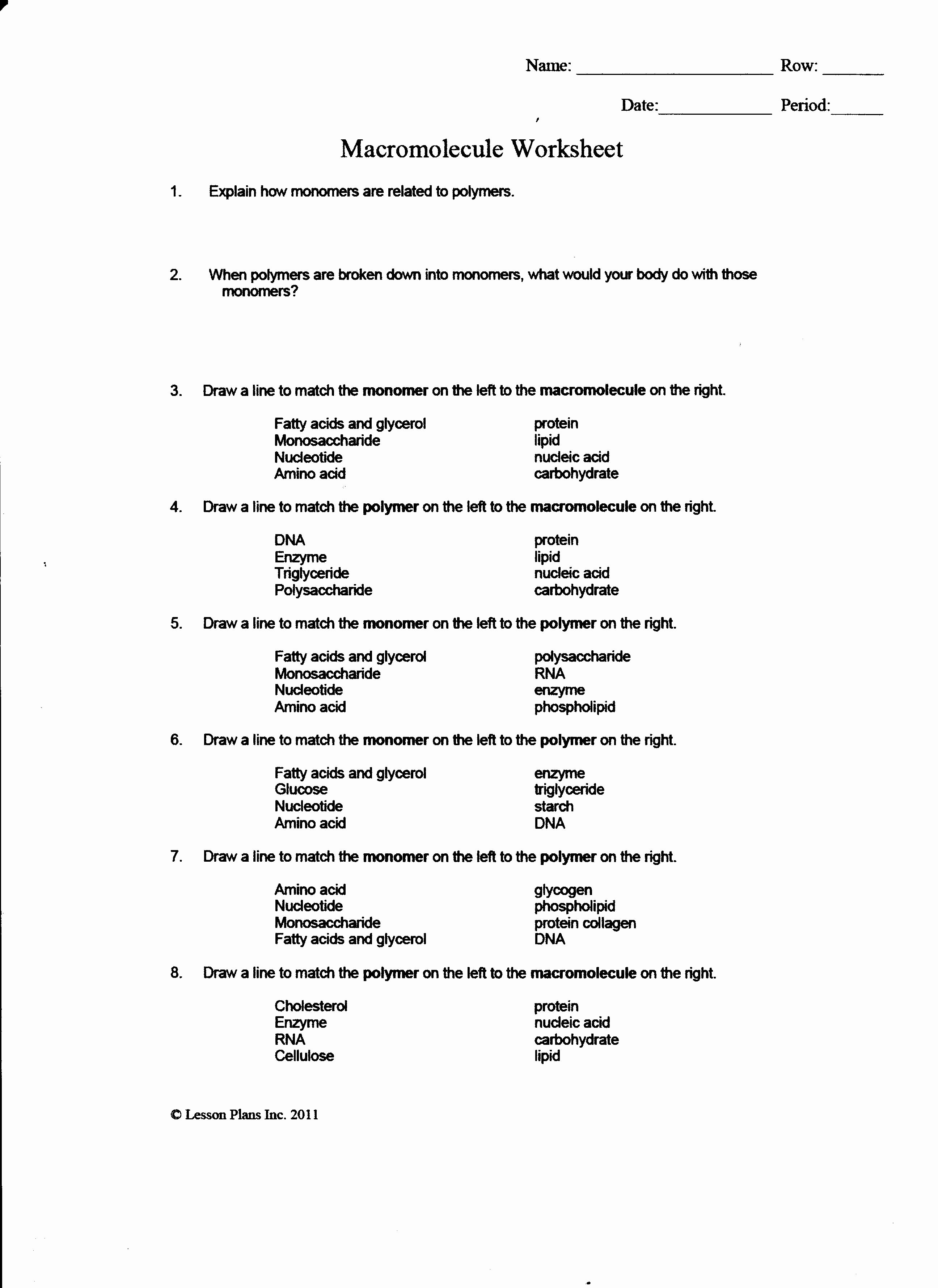 Organic Molecules Worksheet Answer Key Elegant 16 Best Of Carbohydrate Worksheet and Answers