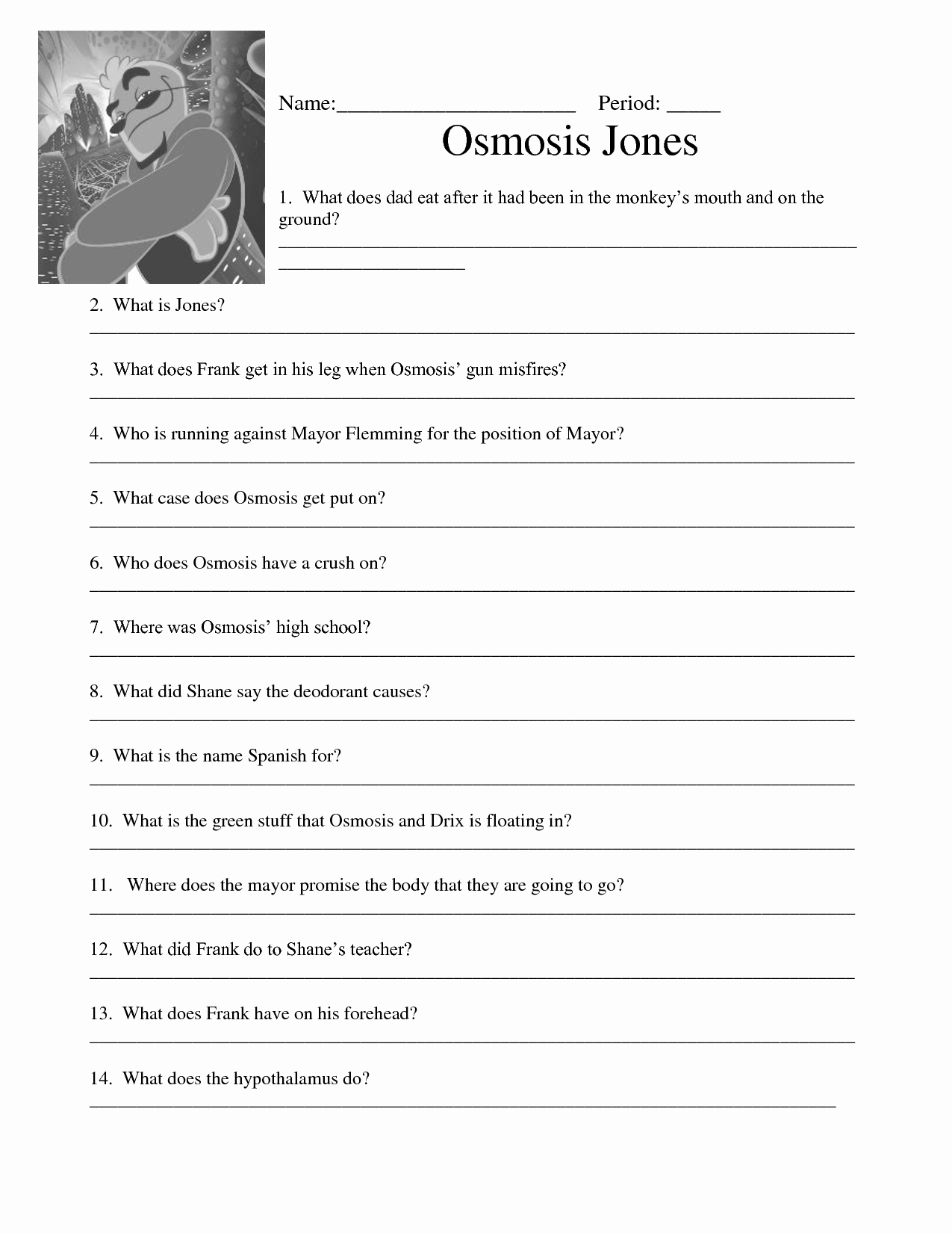 Osmosis Jones Worksheet Answer Key Awesome 48 tonicity and Osmosis Worksheet 85 Nacl Record the