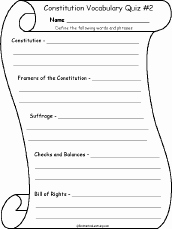 Outline Of the Constitution Worksheet Luxury Us Constitution Activities Enchantedlearning