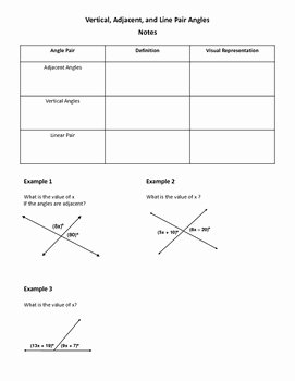 Pairs Of Angles Worksheet Answers Awesome Geometry Worksheet Vertical Adjacent and Linear Pair