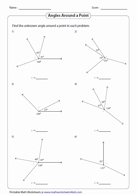 Pairs Of Angles Worksheet Answers Best Of Pairs Of Angles Worksheets