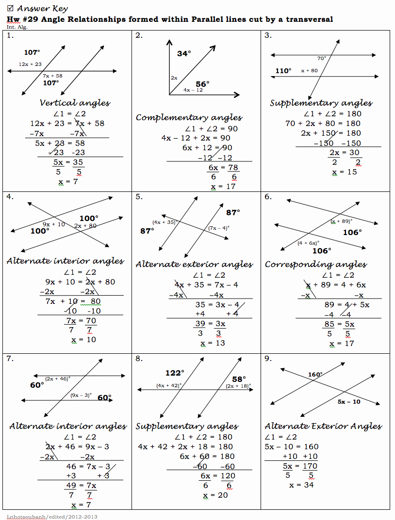 Parallel Lines and Transversals Worksheet Luxury Parallel Lines 2016 Stemlaunch Math