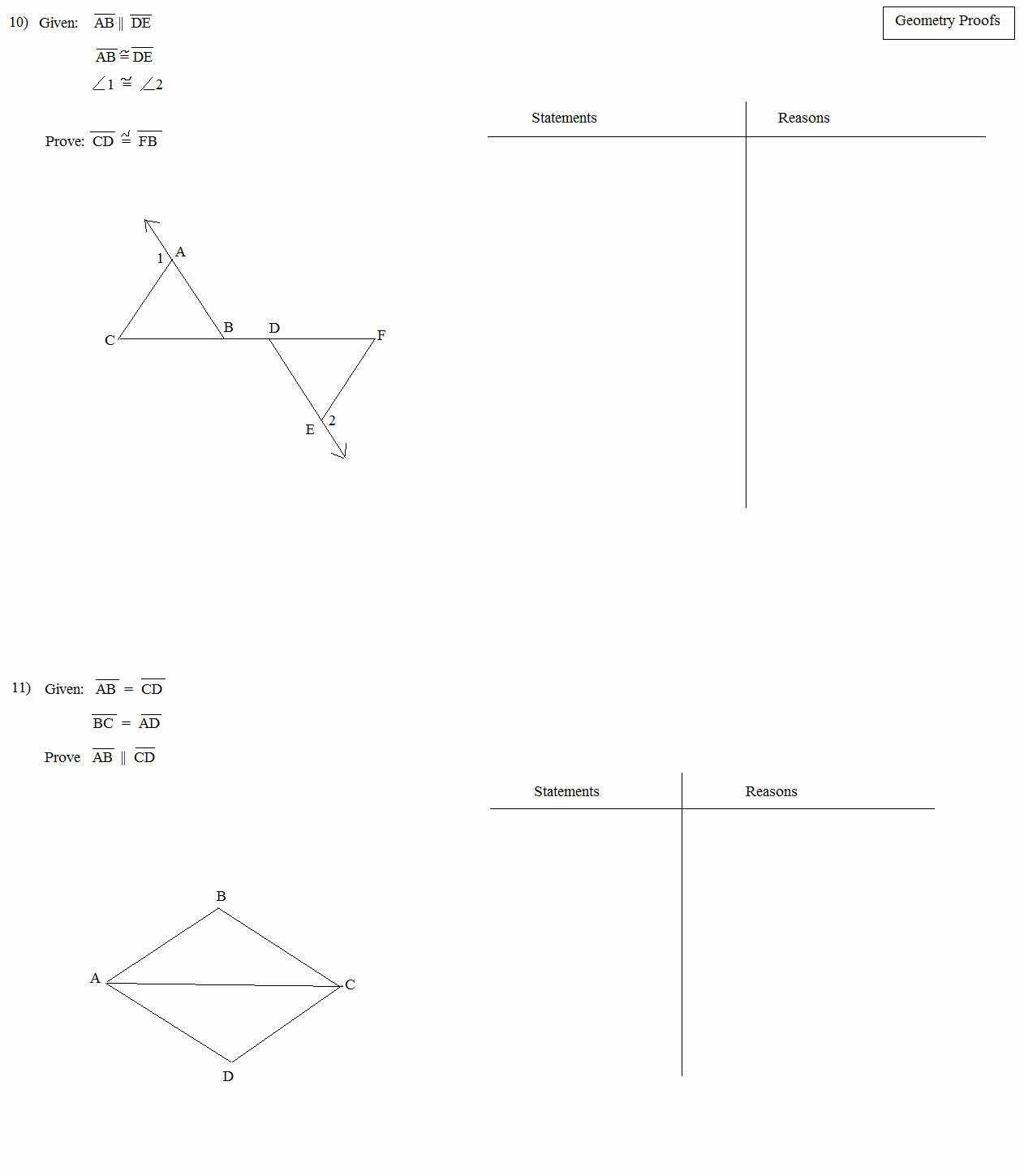 Parallel Lines Proofs Worksheet Answers Fresh Math Plane Proofs &amp; Postulates 1 Worksheet