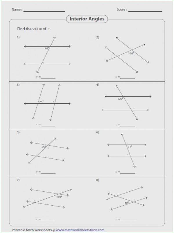 Parallel Lines Transversal Worksheet Beautiful Parallel Lines Cut by A Transversal Worksheet