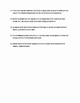 Parallel Structure Worksheet with Answers Best Of Parallel Structure Worksheet by Pamelaknows