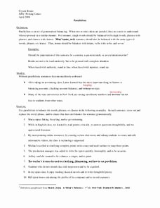Parallel Structure Worksheet with Answers Unique Parallelism Worksheet for 9th 12th Grade