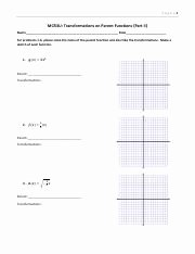 Parent Function Worksheet Answers Inspirational Answers Parent Function Name Parent Function Worksheet 1