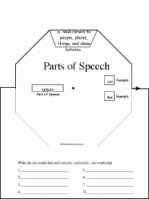 Part Of Speech Worksheet Pdf Beautiful Parts Of Speech Wheel Printable Worksheet