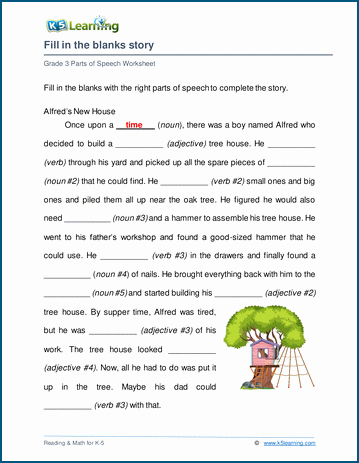 Part Of Speech Worksheet Pdf Luxury Grade 3 Parts Of Speech Worksheets