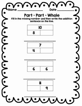 Part Part whole Worksheet Awesome Free Part Part whole Worksheets by Laura Love to Teach