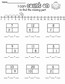 Part Part whole Worksheet Elegant Part Part whole Missing Addend Numbers 1 20 Activities