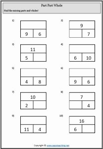 Part Part whole Worksheet Lovely Addition and Subtraction Worksheets • Easyteaching