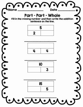 Part Part whole Worksheet Lovely Free Part Part whole Worksheets by Laura Love to Teach