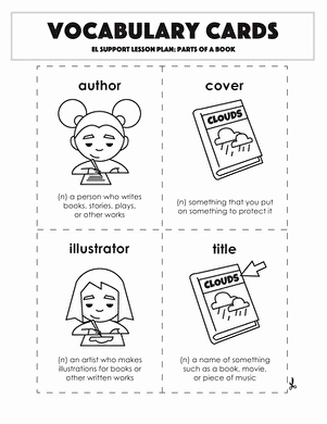 Parts Of A Book Worksheet Beautiful Identifying Parts Of A Book Lesson Plan