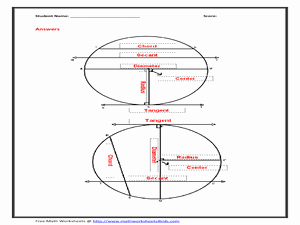 Parts Of A Circle Worksheet Inspirational Write the Parts Of the Circle In the Place Holders