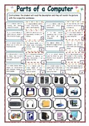 Parts Of A Computer Worksheet New English Worksheet Technology Parts Of A Puter