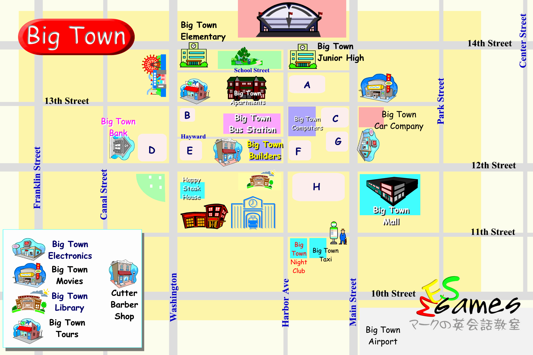Parts Of A Map Worksheet Awesome Practice Maps for Kids Big town