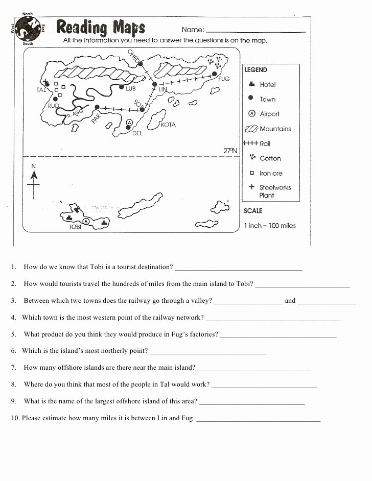Parts Of A Map Worksheet Beautiful Parts Of A Map Homework